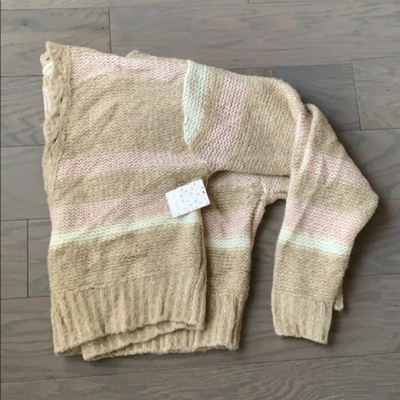 Nwt Free People Fine Time Striped Cardigan Sweater - Picture 5 of 7